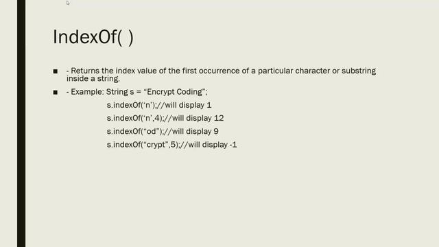 String functions part 2 - JAVA смотреть онлайн