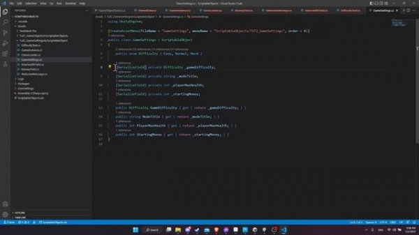 New Game Settings as Scriptable Objects in Unity - GameDev 2023