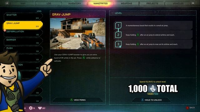 GRAV-JUMP (Double Jump) Nanotrite Ability Location Guide - RAGE 2 смотреть онлайн