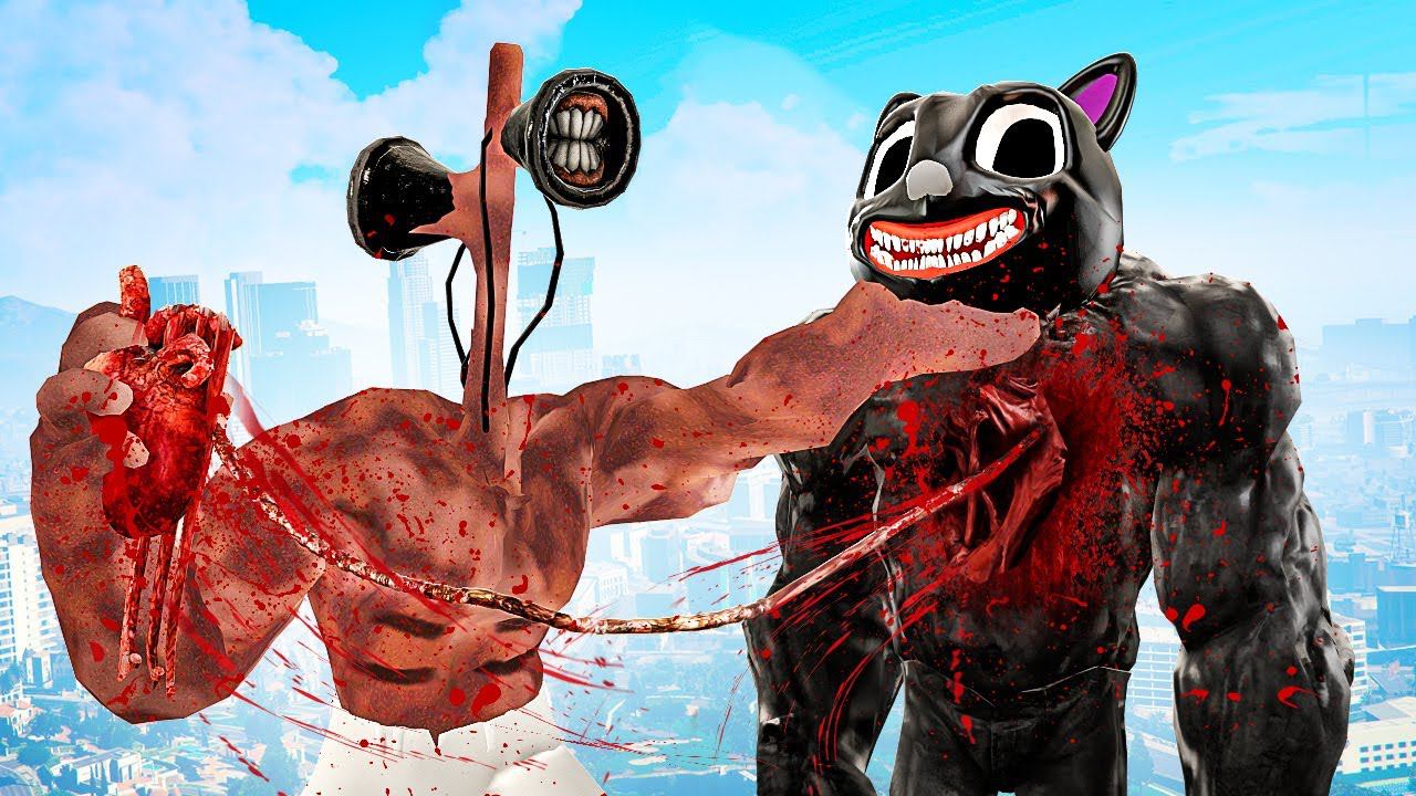 КАЧОК СИРЕНОГОЛОВЫЙ ПРОТИВ КАЧКА МУЛЬТЯШНЫЙ КОТ! КТО САМЫЙ СИЛЬНЫЙ? БИТВА SCP ЗА ЖИЗНЬ В Garry`s Mod смотреть онлайн