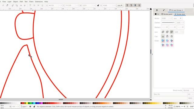 Delete Lines of an Object in Inkscape смотреть онлайн
