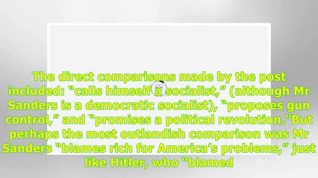 FURY as Bernie Sanders compared to Adolf Hitler in ‘ABSURD’ Republican Party Facebook post -24H H.. смотреть онлайн