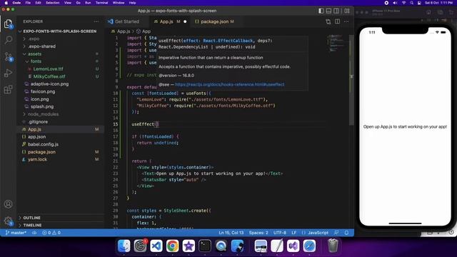 Using Custom Fonts in Expo React Native Apps with Splash Screen Loading - useFonts Hook смотреть онлайн