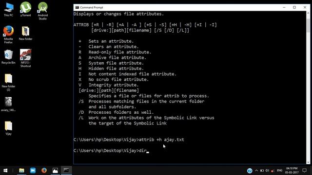 Windows Command Line Tutorial 6 File Attributes смотреть онлайн