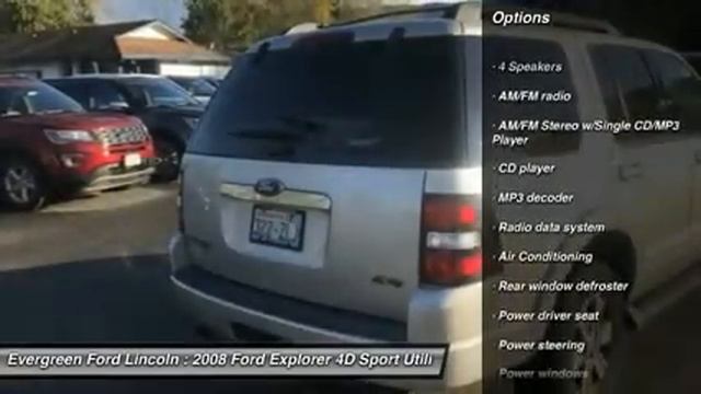 2008 Ford Explorer Issaquah WA 17-3493A смотреть онлайн