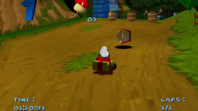Smurfs Kart of the yesteryear! [Championship, Smurf Village] [SMURF RACER] [PS1] [#01] смотреть онлайн