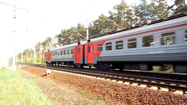 Электропоезд ЭД4М-0325 (ТЧ-4) пригородный поезд № 6996, Москва - Владимир. смотреть онлайн