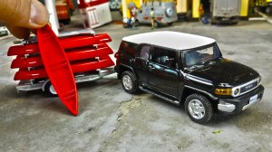 Моделька ТОЙОТА С ПРИЦЕПОМ масштаб 1/43 Автопанорама. Про машинки.