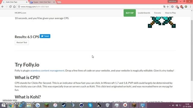 Click speed test :p смотреть онлайн