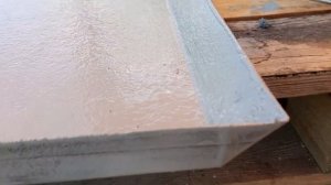 Результат восстановления покраской грунт-эмалью 3В1 ржавого оцинкованного поддона.