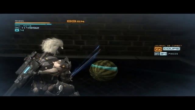 Cutting Watermelons in Metal Gear Rising. смотреть онлайн