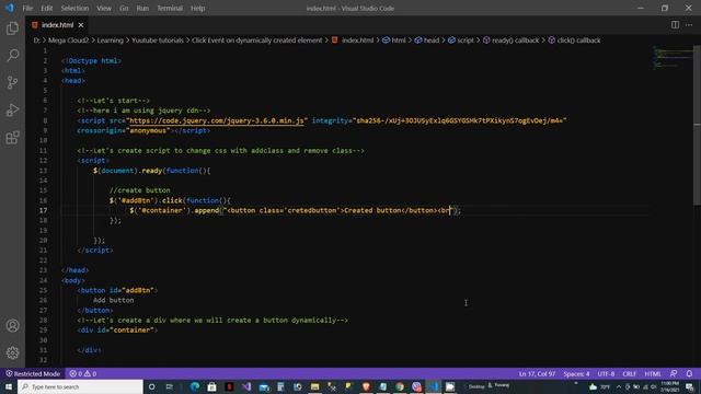 Click event on dynamically created button or element in jquery | Jquery | ASP Hero смотреть онлайн