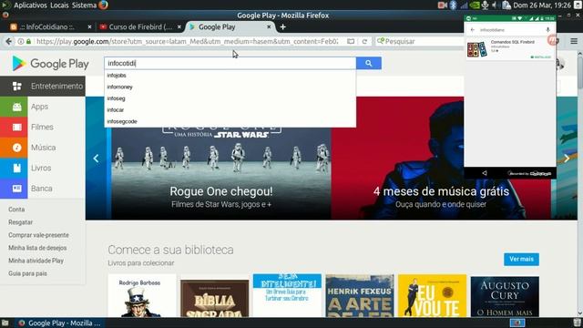 Aplicativo Android com exemplos de comandos SQL Firebird смотреть онлайн