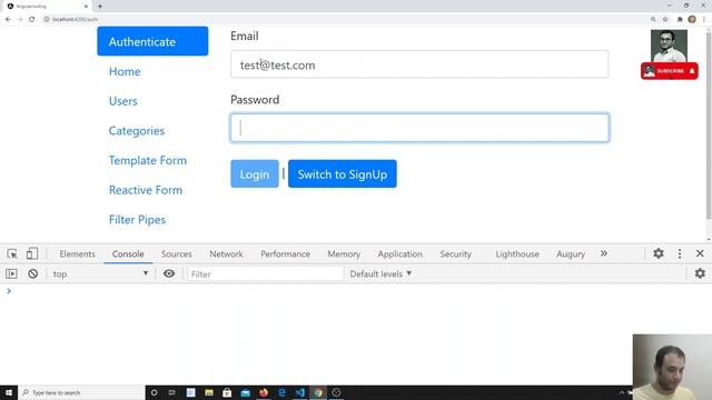 112. Authentication - Create and Store the User Token Data in the angular. смотреть онлайн