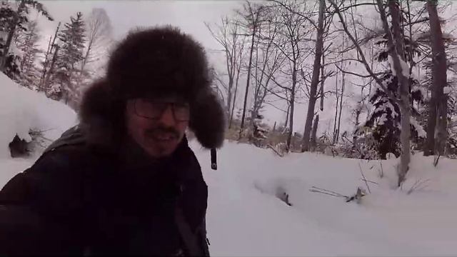 Дорога на грязевой вулкан зимой. смотреть онлайн