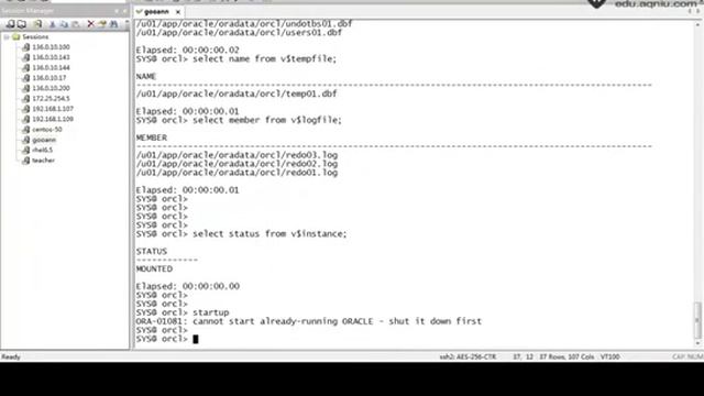 Oracle软件在主机平台的应用\体系结构课时33数据库的启动和停止 смотреть онлайн