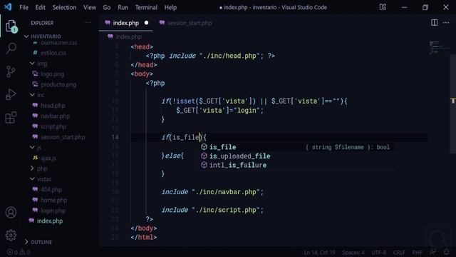 ? CURSO de PHP y MySQL desde CERO - 08 ARCHIVO PRINCIPAL del SISTEMA de INVENTARIO en PHP y MySQL смотреть онлайн