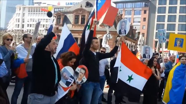Демонстрация во Франкфурте в поддержку России! 30.03.2014 смотреть онлайн
