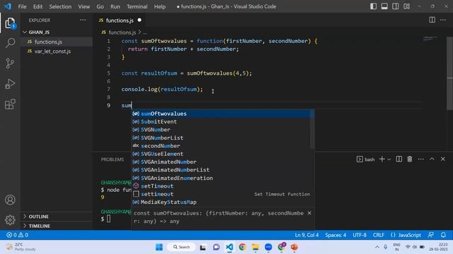 What is function? Type of functions in JavaScript in Hindi смотреть онлайн
