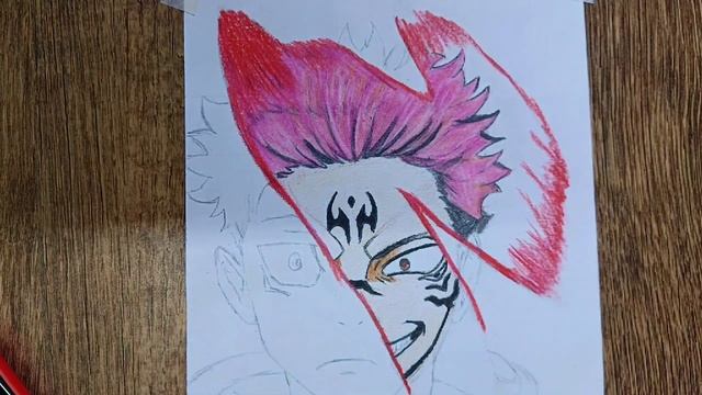 Drawing Yuji Itadori x Ryomen Sukuna смотреть онлайн