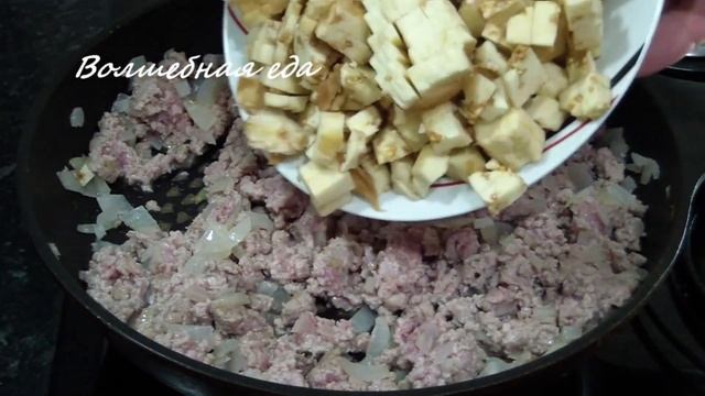 БАКЛАЖАНЫ фаршированные МЯСОМ!!!. Очень вкусно!!!Eggplants Stuffed With Meat