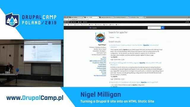 Turning a Drupal 8 site into an HTML Static Site - Nigel Milligan - DrupalCamp Poland 2019 смотреть онлайн