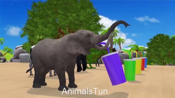 Paint Animals Duck Gorilla Horse Tiger Elephant Dinosaur Swim across the mysterious lake Wild Games