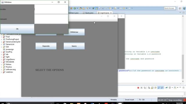 java banking application demo смотреть онлайн