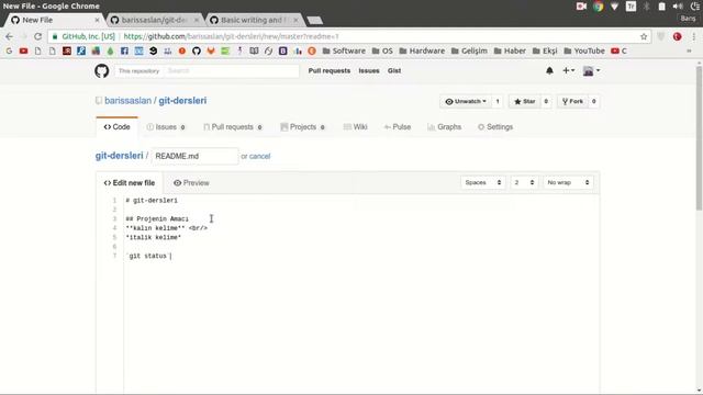 Git Dersleri - 19 - Readme.md смотреть онлайн