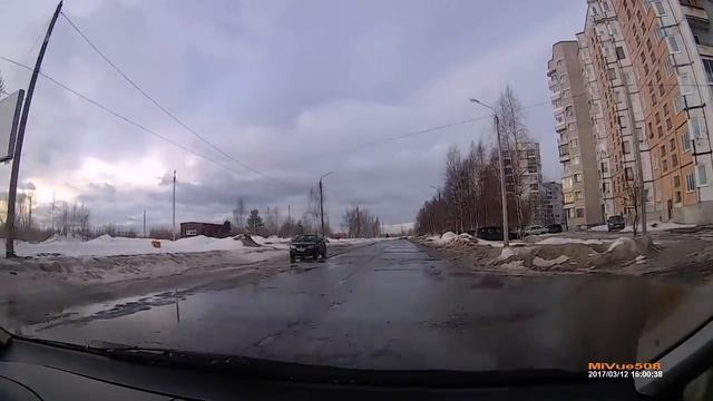 г.Северодвинск, бульвар Строителей. 12.03.2017г. смотреть онлайн