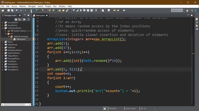 Array List in java(Collections framework) tutorial-29(latest) 2019 смотреть онлайн