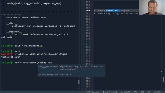 Python Basics Tutorial Cryptography PBKDF2HMAC Object Derive Method Create Key || Data Encryption смотреть онлайн