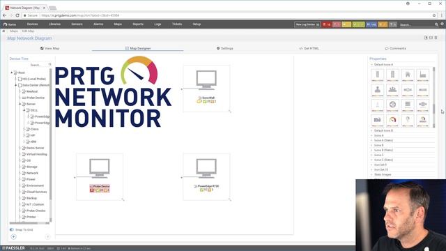 PRTG Network Monitor: Основы работы с картами смотреть онлайн