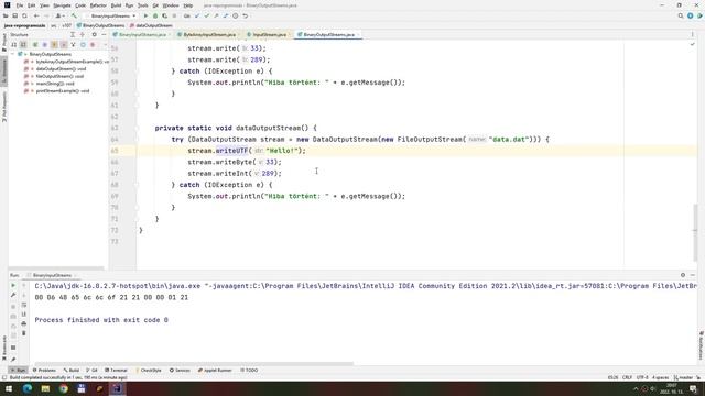 [Java v109] Bináris bemeneti streamek (InputStream) смотреть онлайн