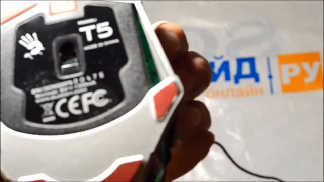 Обзор на мышь A4TECH Bloody T5 и как изменить цвет подсветки без драйверов. смотреть онлайн