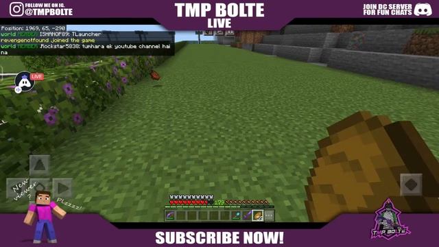 SUBSCRIBER MINECRAFT PUBLIC SMP LIVE ❤️?♥️ | ROAD TO 4K | JAVA+PE SERVER?? | TMP BOLTE LIVE смотреть онлайн