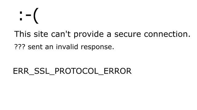 ERR SSL PROTOCOL ERROR смотреть онлайн
