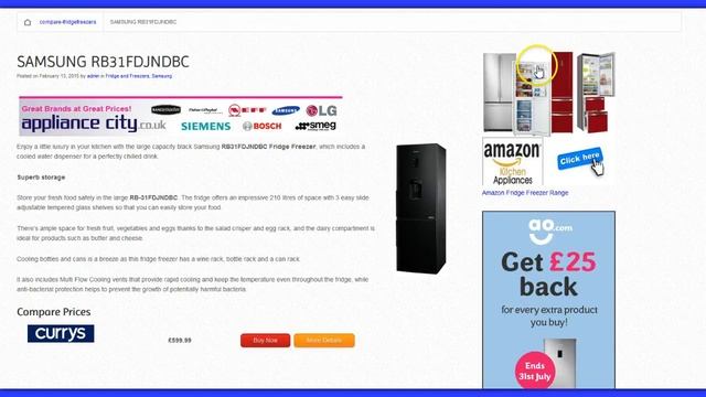 SAMSUNG RB31FDJNDBC - Compare Prices & RB31FDJNDBC Review смотреть онлайн