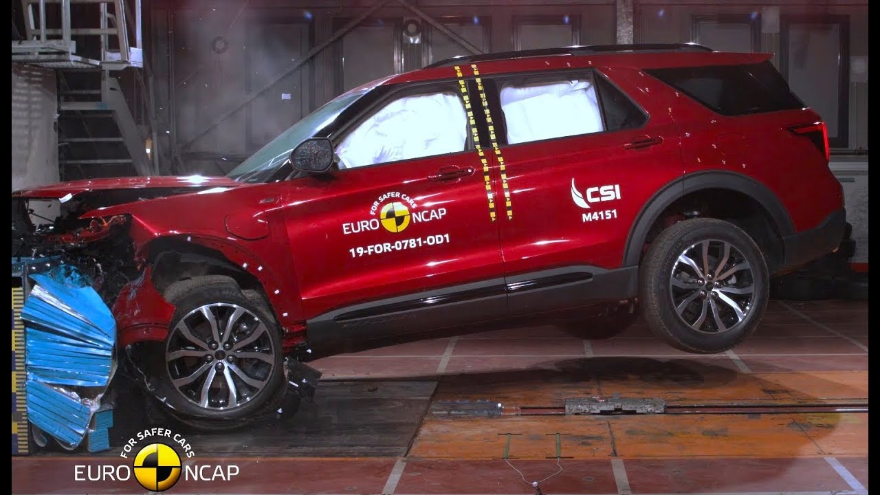 Ford Explorer 2020 года - наивысшие оценки в краш-тестах с пятью звездами. смотреть онлайн