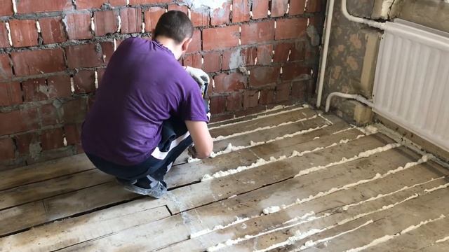 Как выровнять деревянный пол фанерой в квартире под ламинат смотреть онлайн