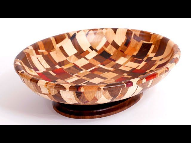 Making Chaotic Pattern End Grain Bowl