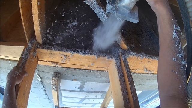 МПС Алматы. ПКСТ "Первомайский". Утепление крыши эковатой - 2. 22.08.18. смотреть онлайн