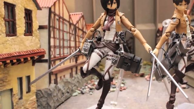 Figma Attack on Titan Mikasa and Eren at C3 x Hobby 2013 смотреть онлайн