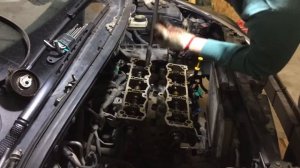 Снятие 16 клапанной головки Peugeot 307 TU5JP4