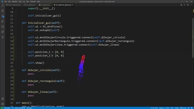 Python Curso V2: 581 Ejercicio 1 - Variables Extras Dibujar y Sobrescritura Método mousePressEvent( смотреть онлайн