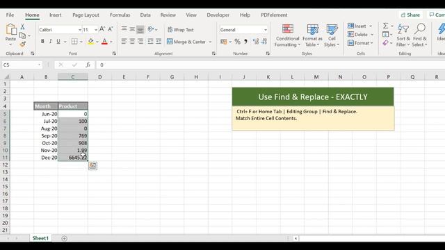 Excel Find And Replace Trick. (Match Entire Cell Contents) смотреть онлайн