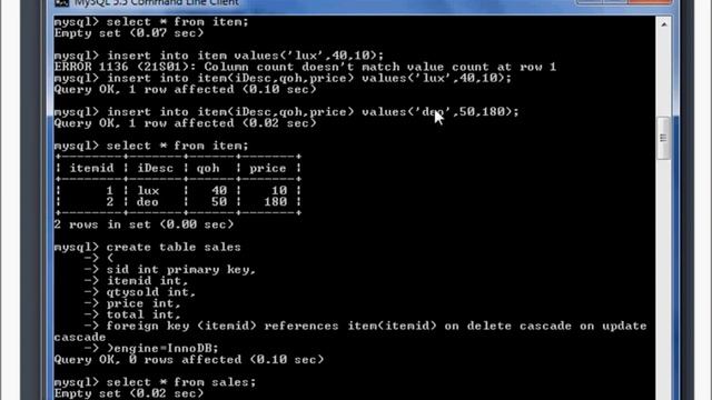 MySQL Chapter 11 - Key and Index Examples смотреть онлайн