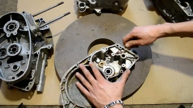 Как притереть привалочные плоскости картеров двигателя? смотреть онлайн