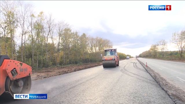 В Козловском районе ремонтируют участок трассы М7 смотреть онлайн