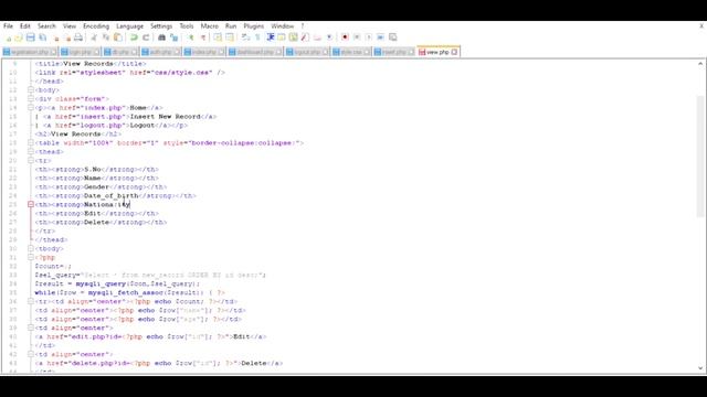 Insert,update,delete from database in php mysql. смотреть онлайн